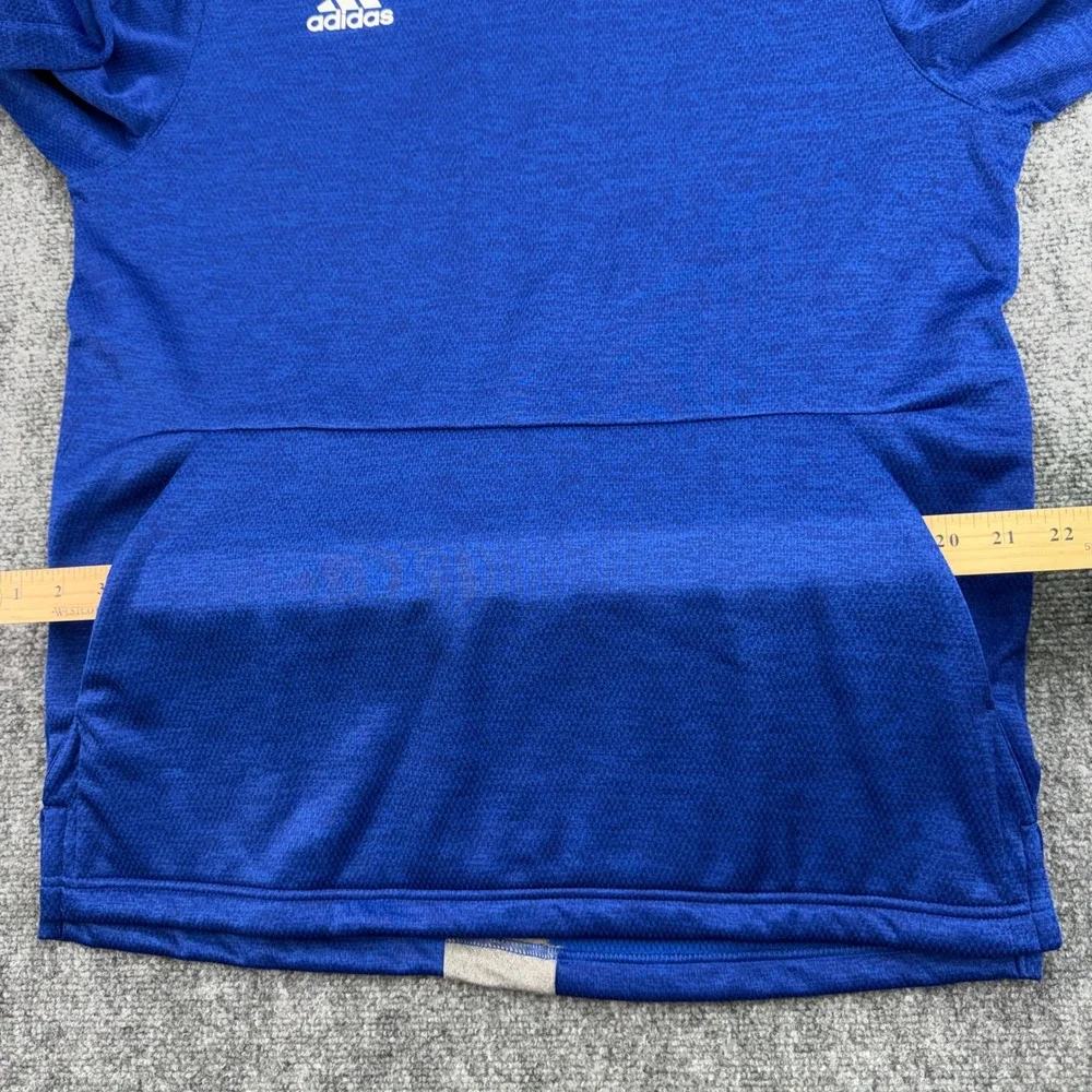 Adidas Baseball Sweatshirt Mens Medium Blue FC 2.0 FLC Long‎ Sleeve Pullover NEW